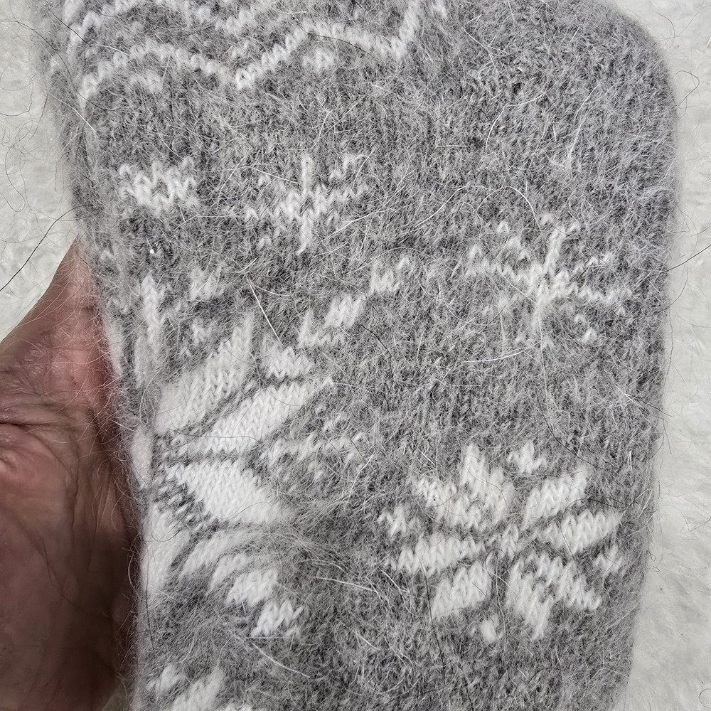 Handmade Goat Down Socks - 100% Natural Wool - Thick, Warm & Fuzzy Winter Socks - Picture 7 of 11